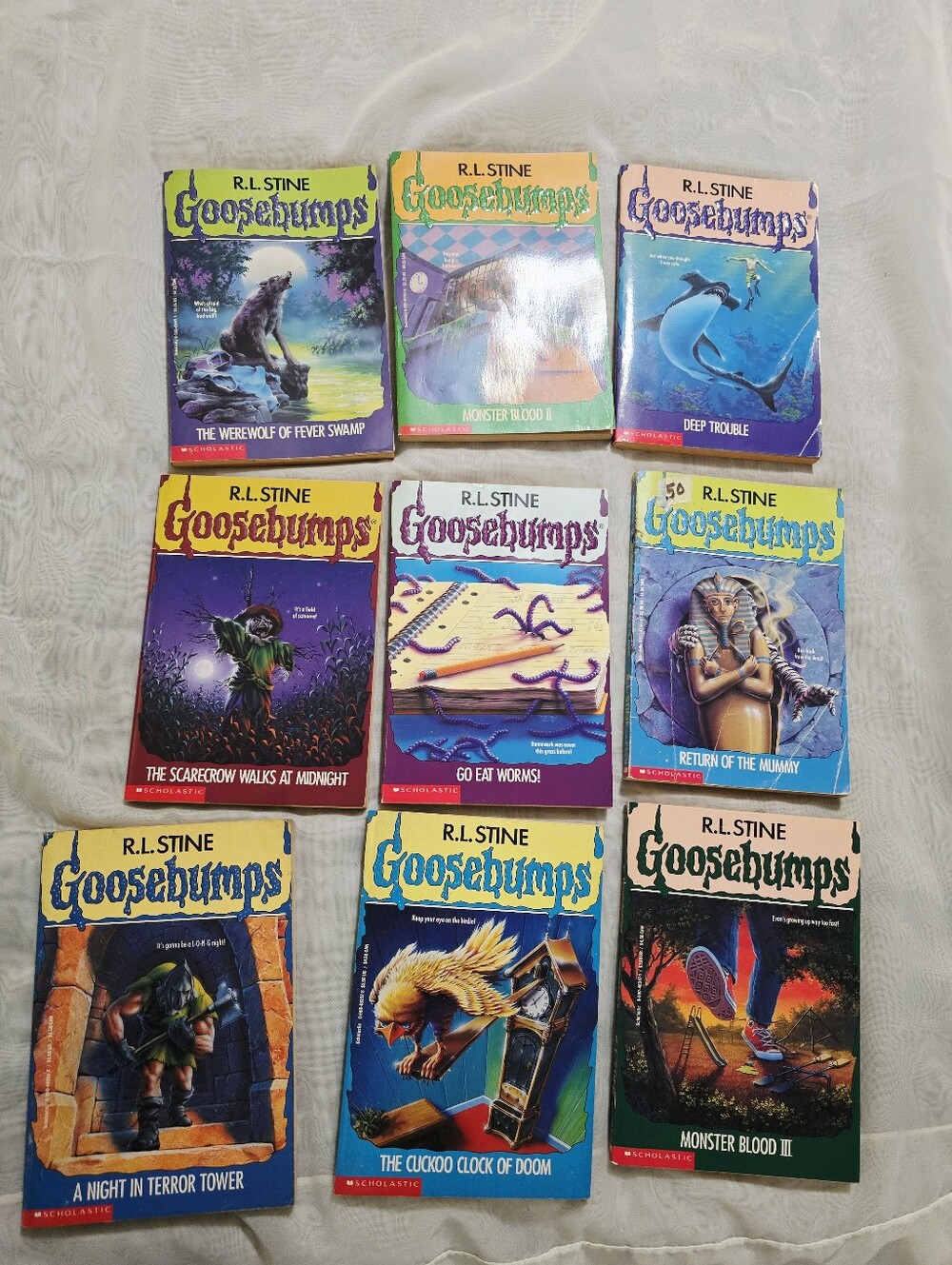 Vintage RL Stine Goosebumps Book Series Original Assorted Lot 90s